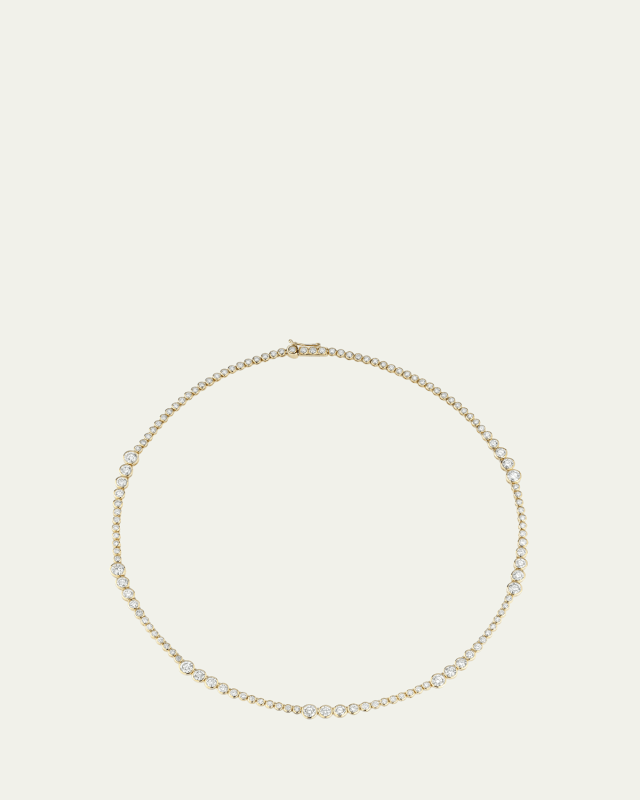 Grand Rainsun Tennis Necklace, 15"L